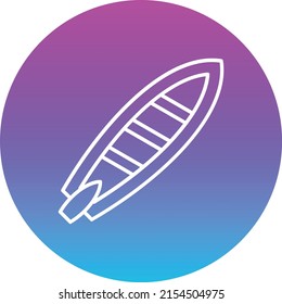 Surfboard vector icon. Can be used for printing, mobile and web applications.