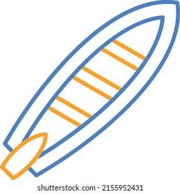 Surfboard vector icon. Can be used for printing, mobile and web applications.