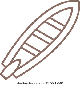 Surfboard vector icon. Can be used for printing, mobile and web applications.