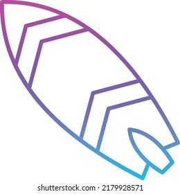 Surfboard vector icon. Can be used for printing, mobile and web applications.