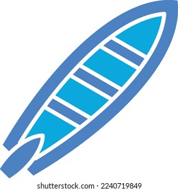 Surfboard vector icon. Can be used for printing, mobile and web applications.