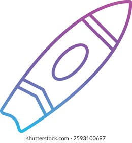 Surfboard vector icon. Can be used for printing, mobile and web applications.