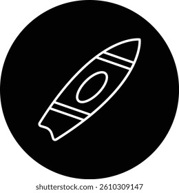 Surfboard vector icon. Can be used for printing, mobile and web applications.