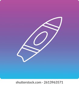 Surfboard vector icon. Can be used for printing, mobile and web applications.