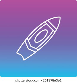 Surfboard vector icon. Can be used for printing, mobile and web applications.