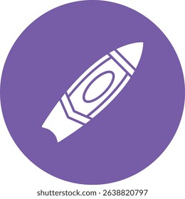 Surfboard vector icon. Can be used for printing, mobile and web applications.