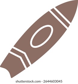 Surfboard vector icon. Can be used for printing, mobile and web applications.