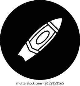 Icono de Vector de tabla de surf. Se puede utilizar para aplicaciones de impresión, móviles y de Web.