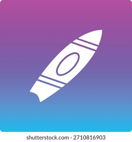Icono de Vector de tabla de surf. Se puede utilizar para aplicaciones de impresión, móviles y de Web.