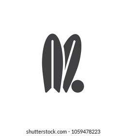 Surfboard vector icon. filled flat sign for mobile concept and web design. Surfing summer water sport simple solid icon. Symbol, logo illustration. Pixel perfect vector graphics