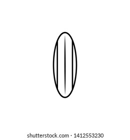 Surfboard vector icon. filled flat sign for mobile concept and web design. Surf simple solid icon. Symbol, logo illustration. Pixel perfect vector graphics
