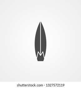 Surfboard vector icon sign symbol