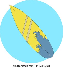 
surfboard vector illustration