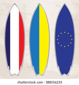 surfboard, Vector illustration