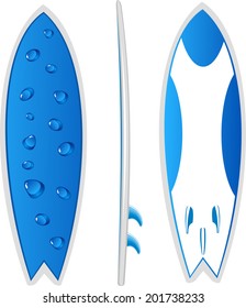 surfboard vector set