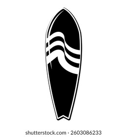 Surfboard Vector. Simple Illustration. Surf Logo.