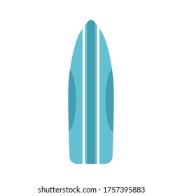 Surfboarding icon. Sport and summer flat illustration element.