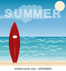 Surfboards beach holidays