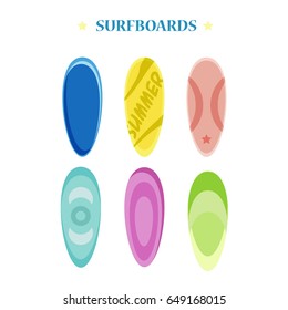 Surfboards with different designs