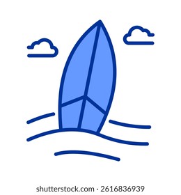 Surfboards Icon Element For Design