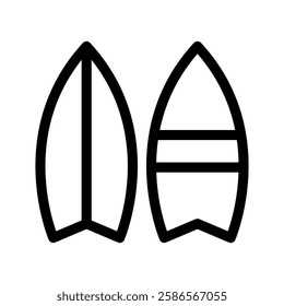 Surfboards Icon Vector Symbol Design Illustration