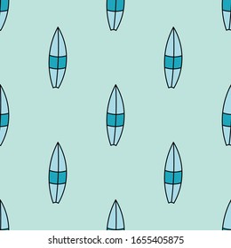 Surfboards seamless repeat vector pattern for wrapping paper,prints,fabrics.