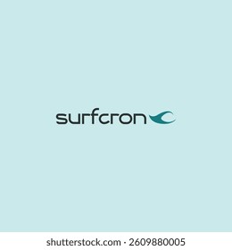 The Surfcron logo is a sleek and modern design that perfectly aligns with the brand’s identity as a VPN (Virtual Private Network) service provider. The wordmark features clean, rounded typography that