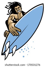 surfer in action