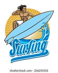 surfer in action