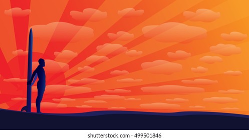 surfer blue