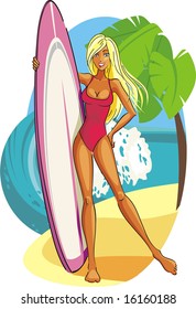 Surfer girl