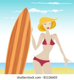 Surfer girl