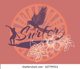 surfer graphic design