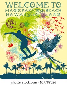 surfer graphic design