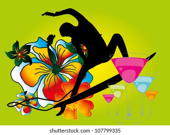 surfer graphic design