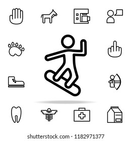 surfer icon. web icons universal set for web and mobile