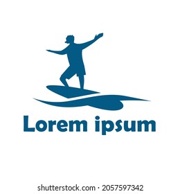 surfer logo design and illustration