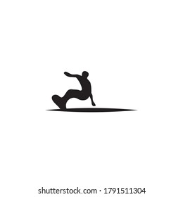 Surfer logo icon design vector template