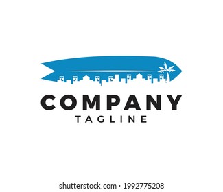 Surfer logo icon design vector template
