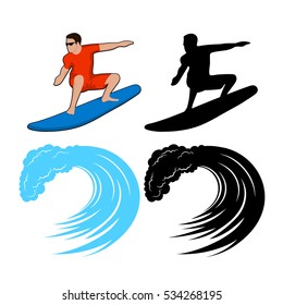 surfer on a wave