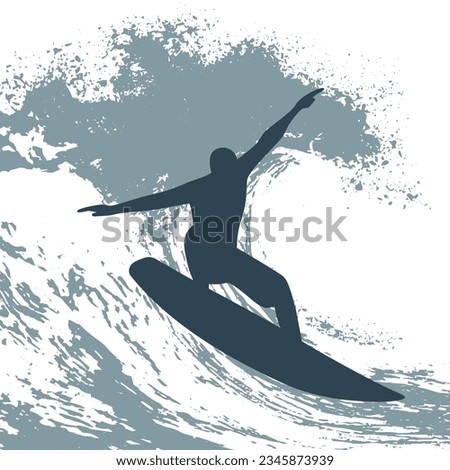 Similar – Image, Stock Photo breakwater Surfing Surfer