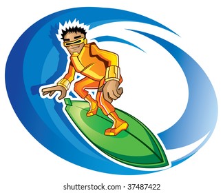 Surfer orange