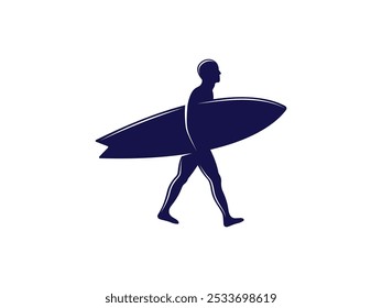 surfer silhouette Illustration. Surfer detailed silhouette of a surfer surfing the waves with surfboard. Surfer Silhouette Illustration. Detailed Riding Waves with Surfboard. Dynamic Surfing