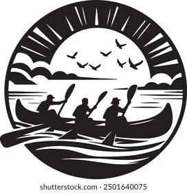 surfer silhouette with a surfboard and sea vector illustration