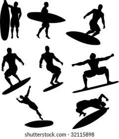 Surfer Silhouettes