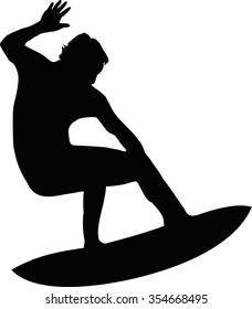 Surfer surfing