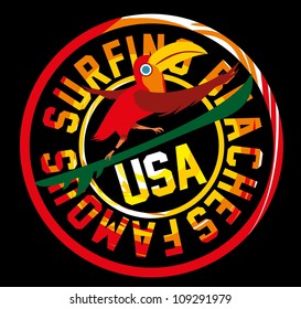 surfer toucan