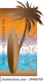 surfer vector background