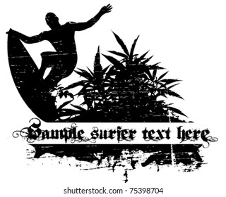 surfer vector background