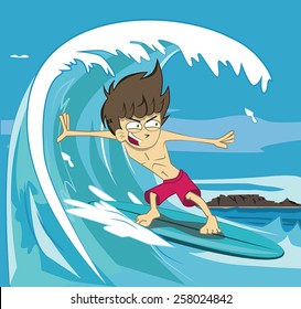 Surfer vector illustration